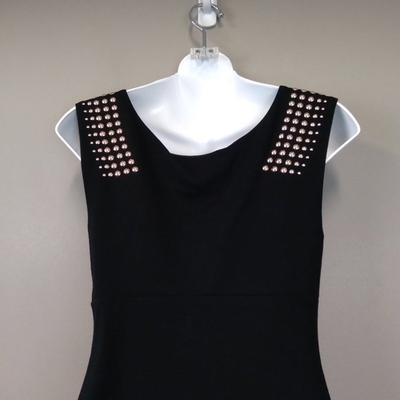 EXPRESS Black Studded Bodycon Party Dress size 6 - Picture 8 of 10